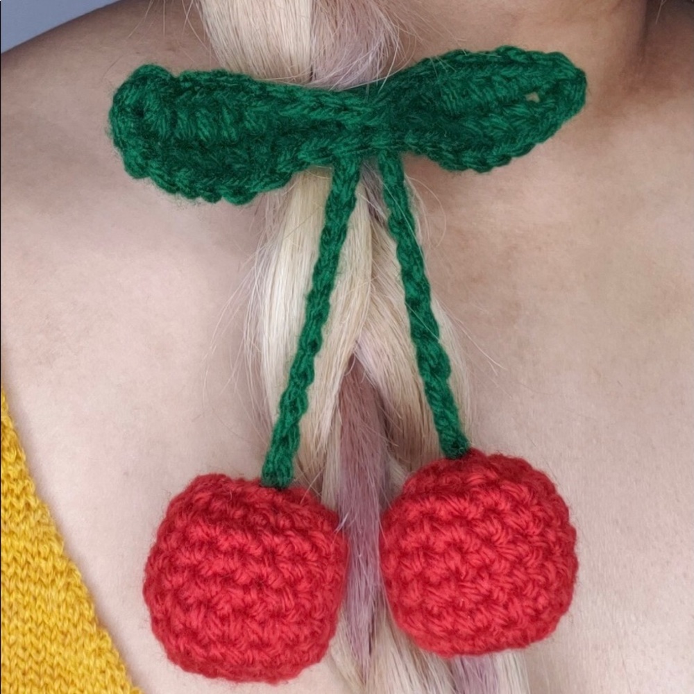 Set of 2- Cherry Hair Ties